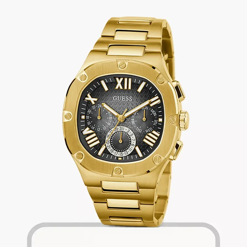 Guess Headline Multifunction Gold-tone Men’s Watch- GW0572G2